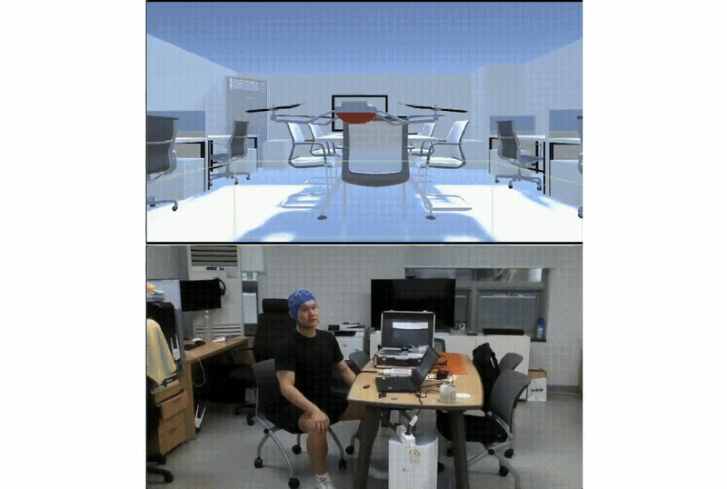 뇌파 드론 제어 디지털 트윈